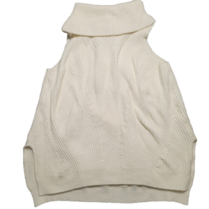 Anthropology Angel of the North Cream Sleeveless Sweater
